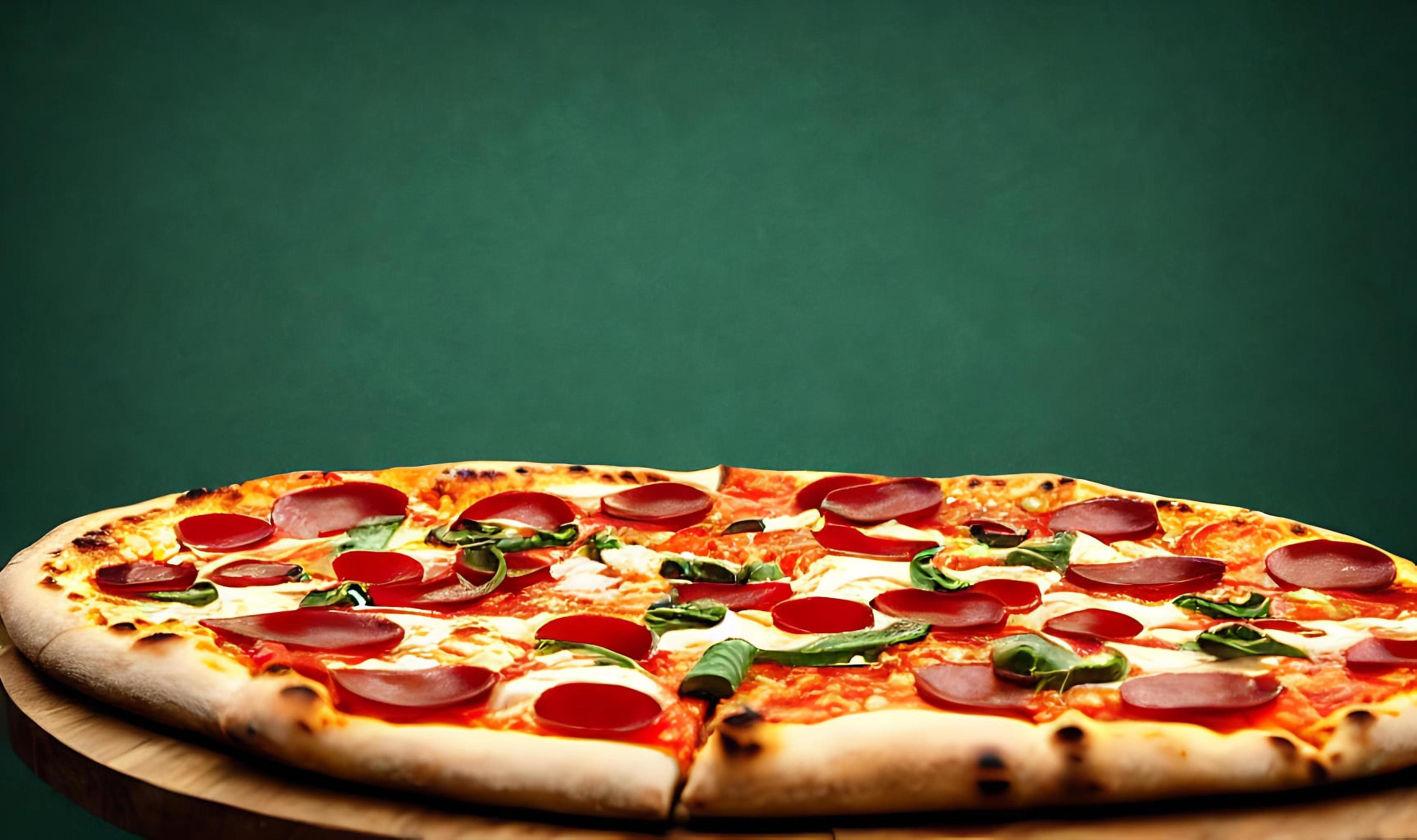 Pizza. Traditional Italian cuisine fast food. Stock Free