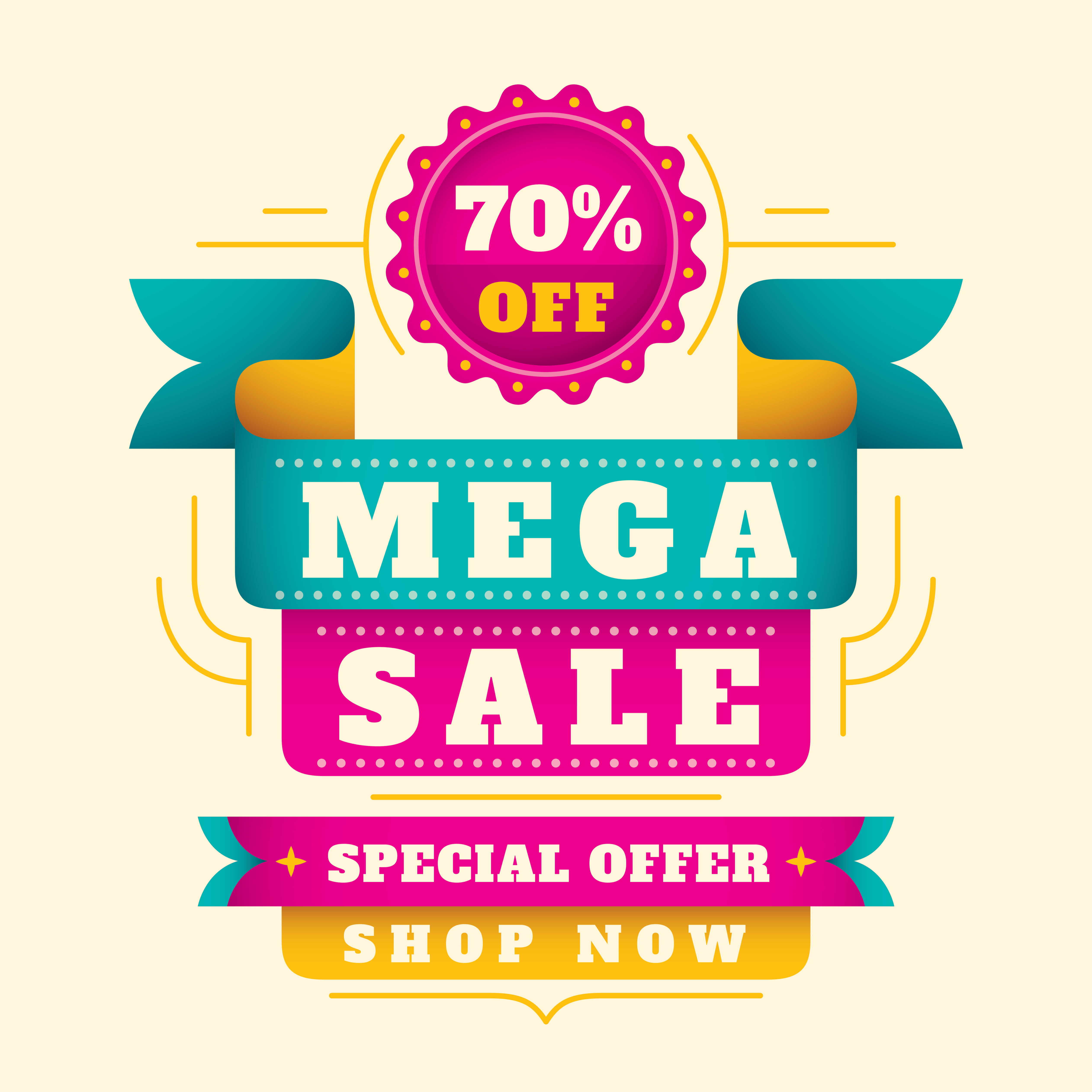 Sale banner Free Vector and Free SVG