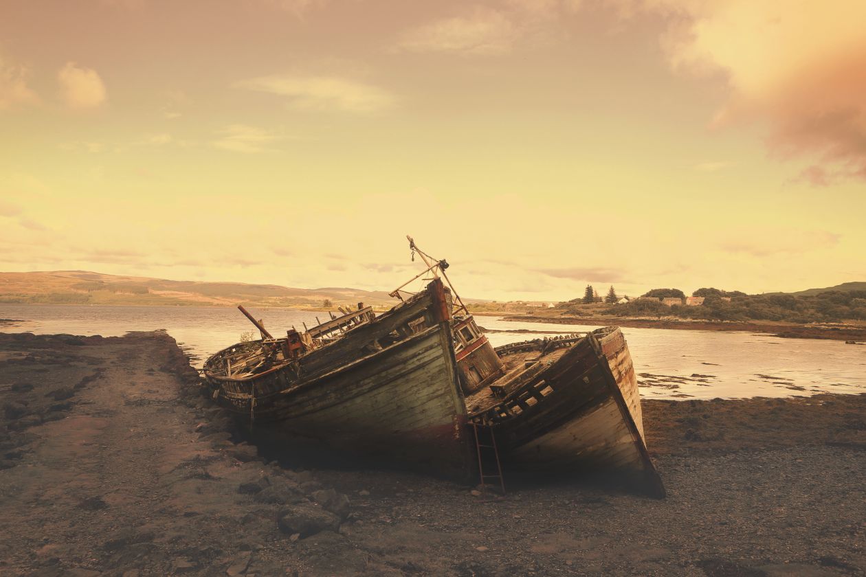 Abandoned Boats Stock Free