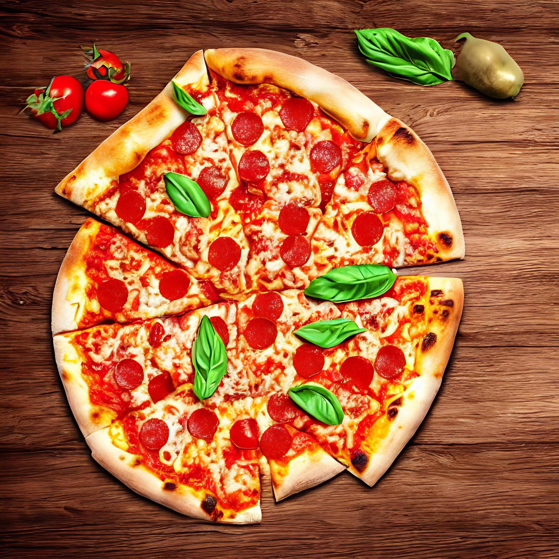 Pizza. Traditional Italian cuisine fast food. Stock Free