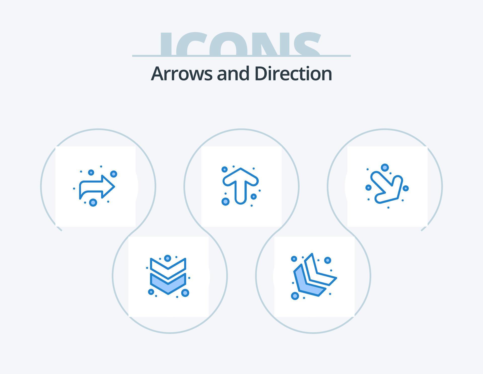 Arrow Blue Icon Pack 5 Icon Design. . right. right. down. direction Stock Free