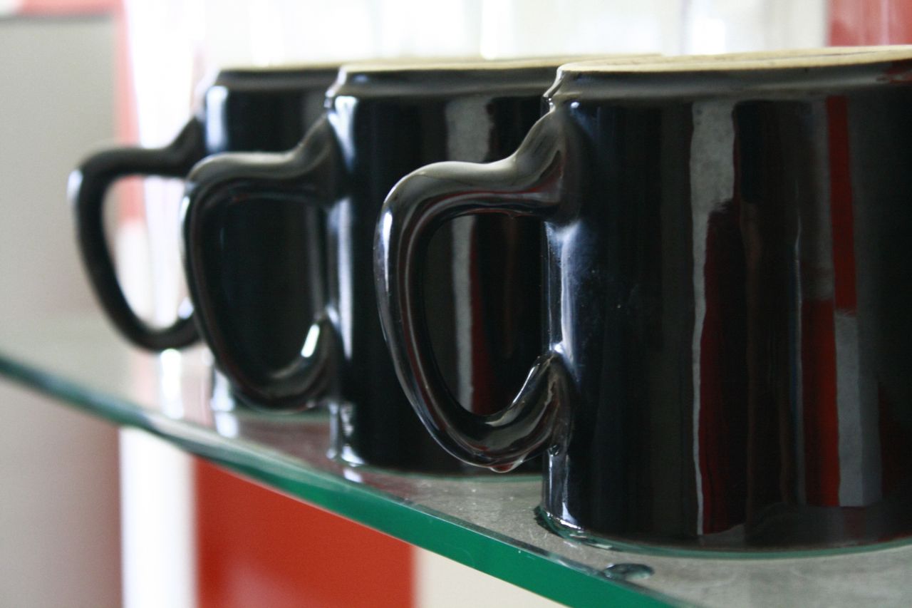 Coffee Black Mugs Stock Free