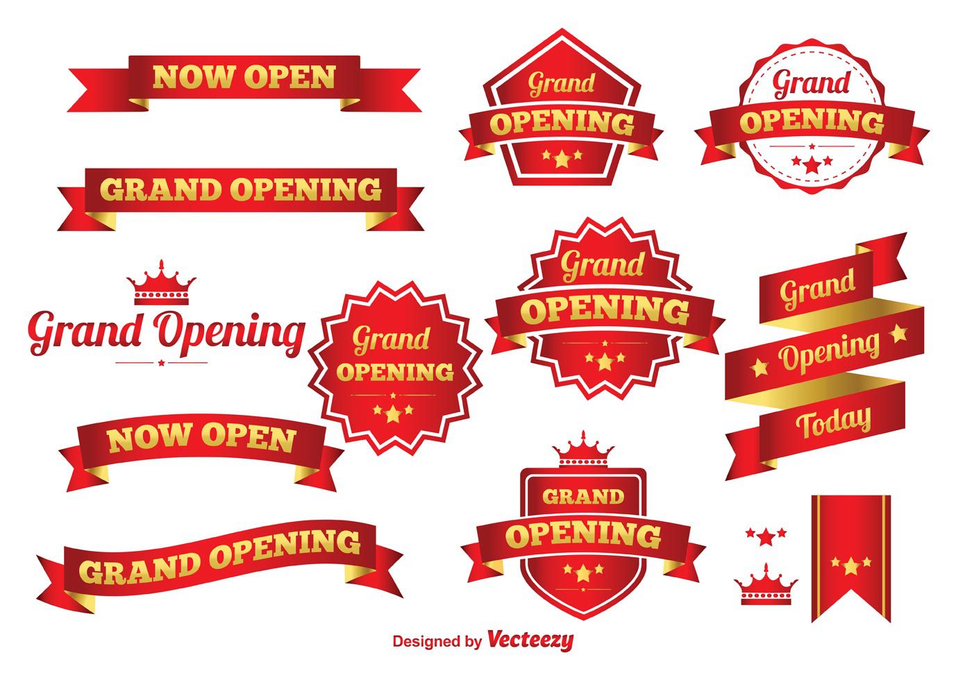 Grand Opening Vector Banners Free Vector and Free SVG