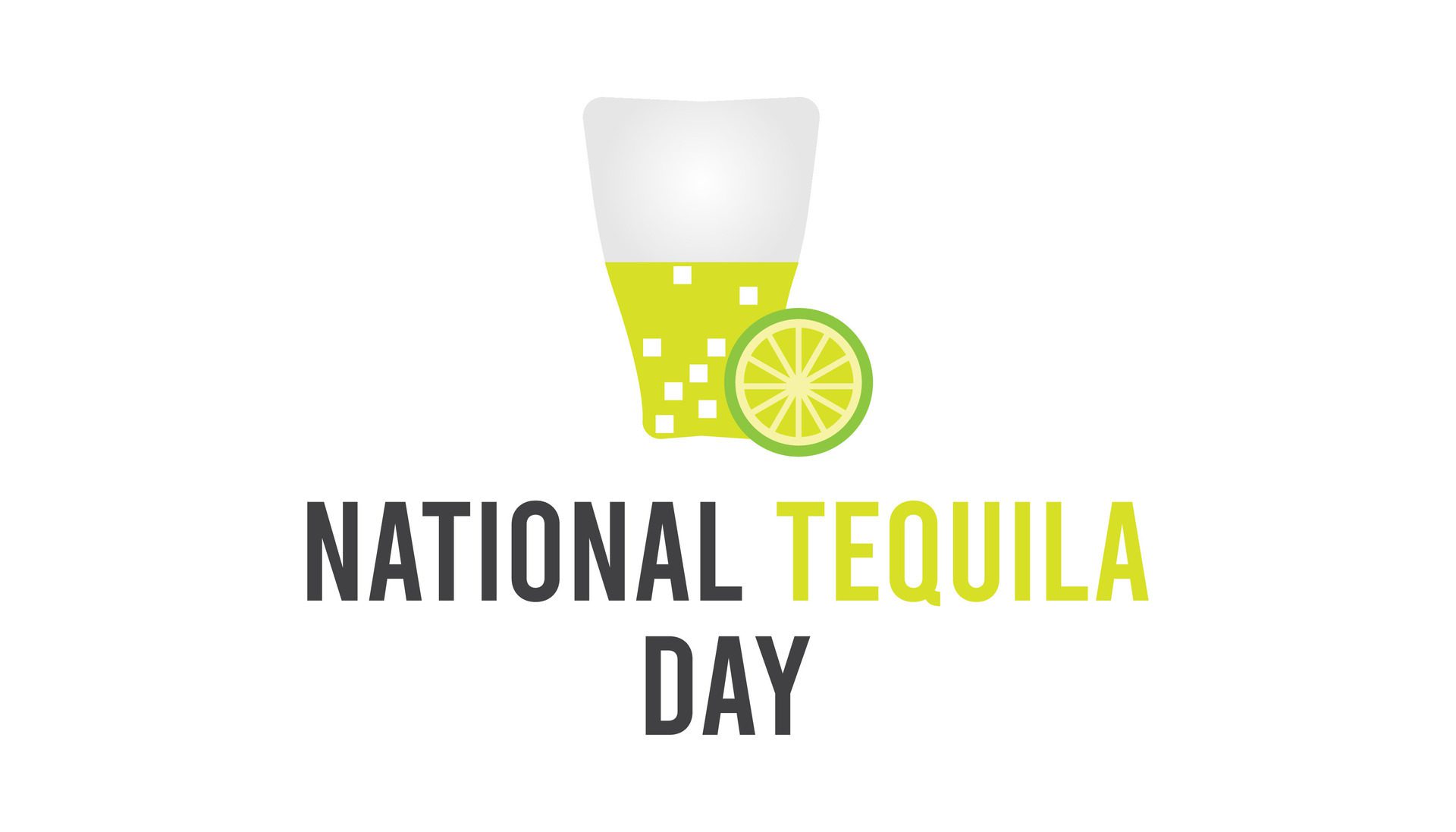 National Tequila Day observed every year in July. Template for background, banner, card, poster with text inscription. Free Vector