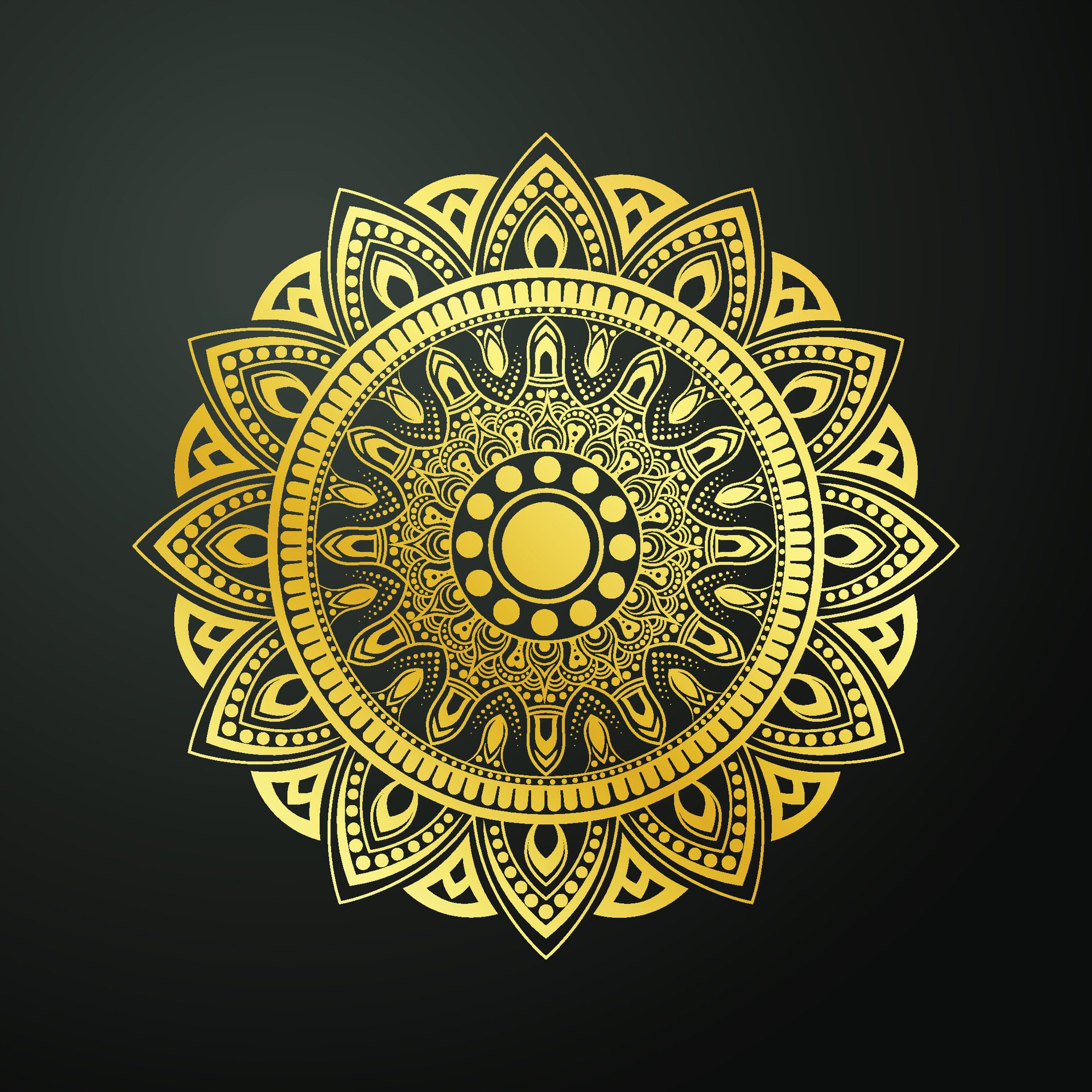 Luxury ornamental design with mandala, decorative mandala for print, poster, cover, brochure, flyer and banner. Free Vector