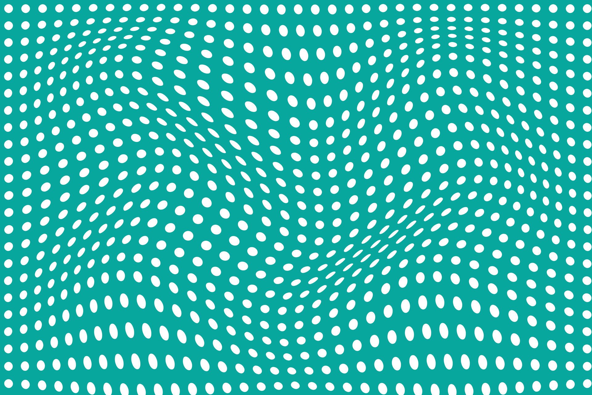 simple abstract small white color polka dot wavy pattern on seagreen background Free Vector