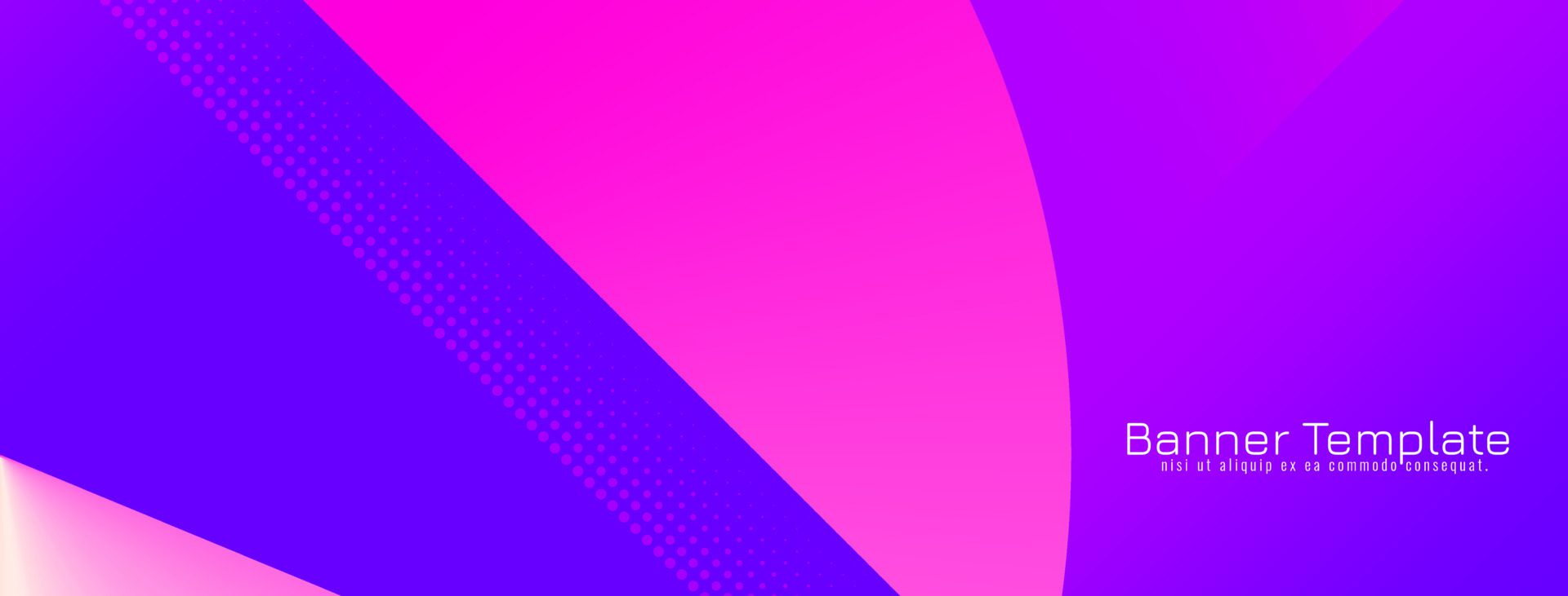 Corporate modern colorful geometric banner template Free Vector