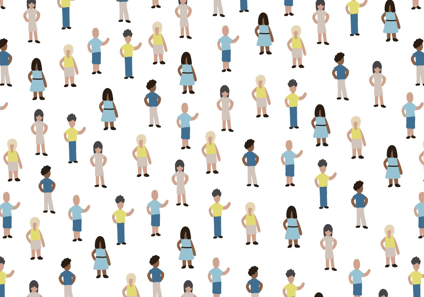 Miniatura de Personas Vector Pattern Free Vector and Free SVG