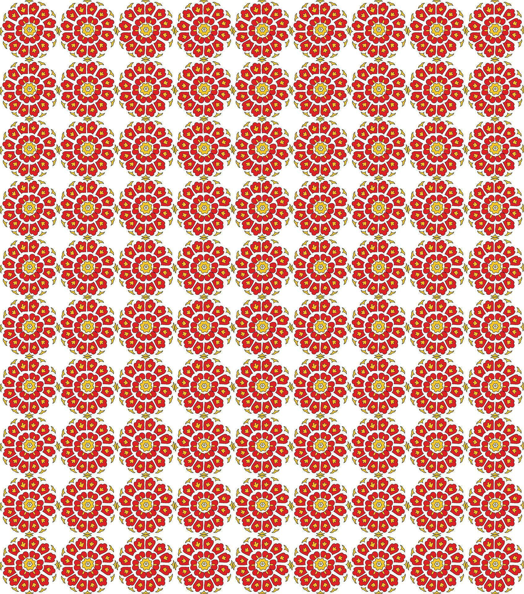 Mughal flower pattern with blue background,Textile, Stock Free