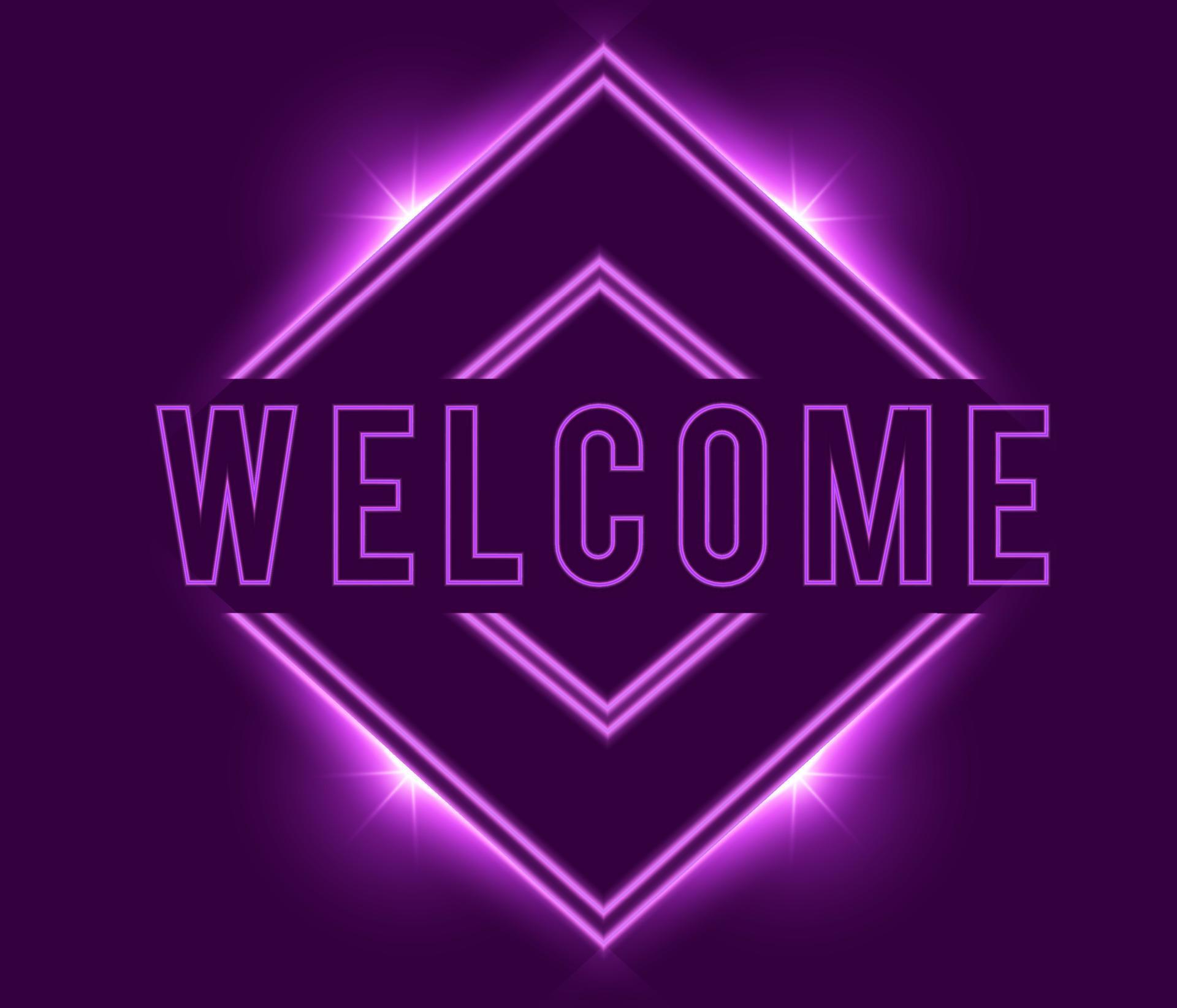 Purple glowing Neon Signs. Three Arrows. Vector illustration Stock Free