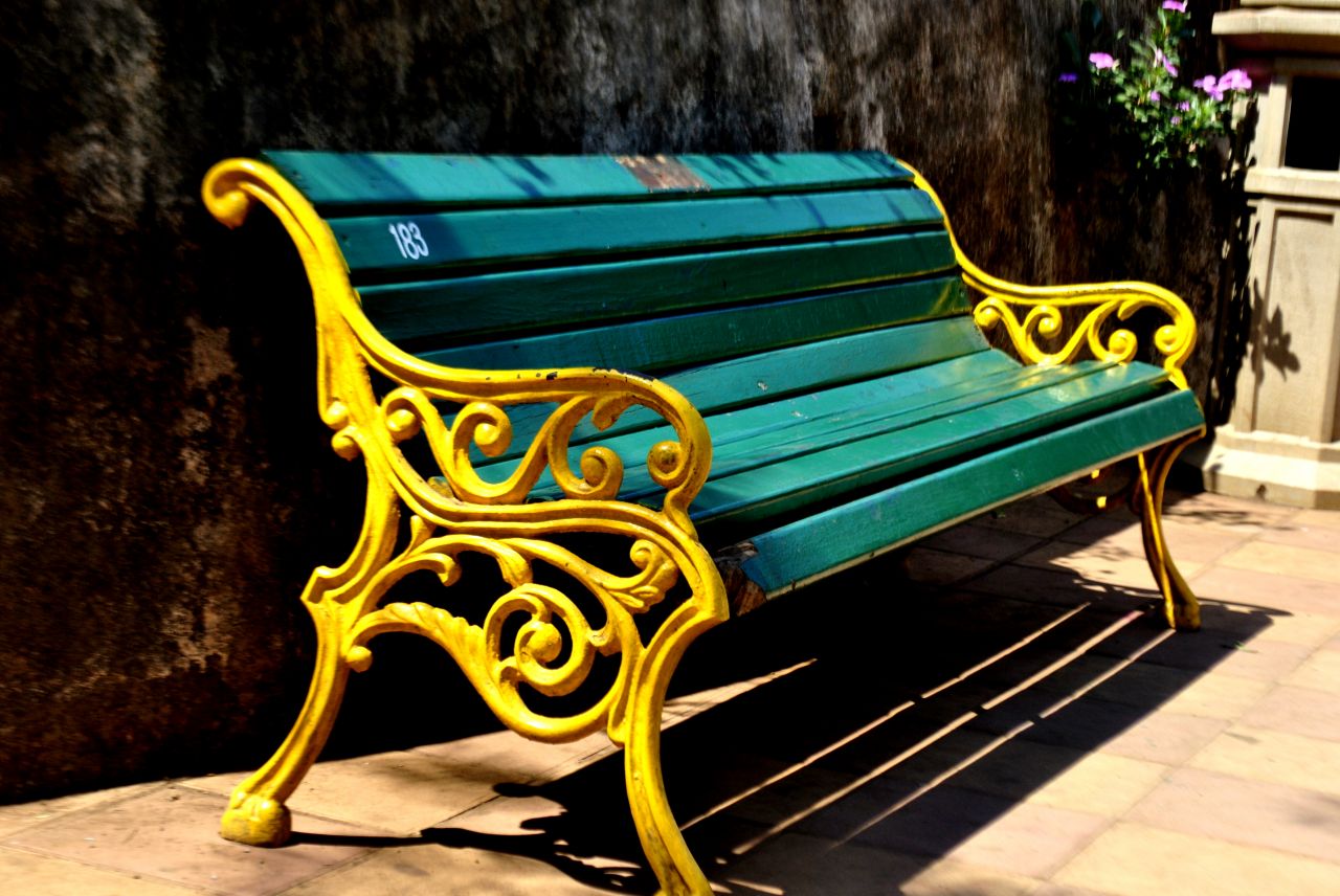 Park Bench Painted Stock Free