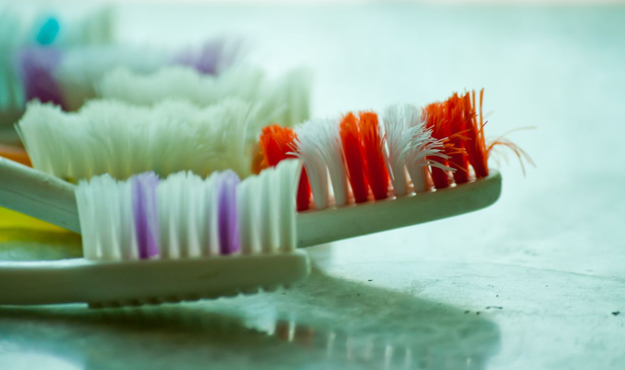 Colorful Toothbrushes Stock Free