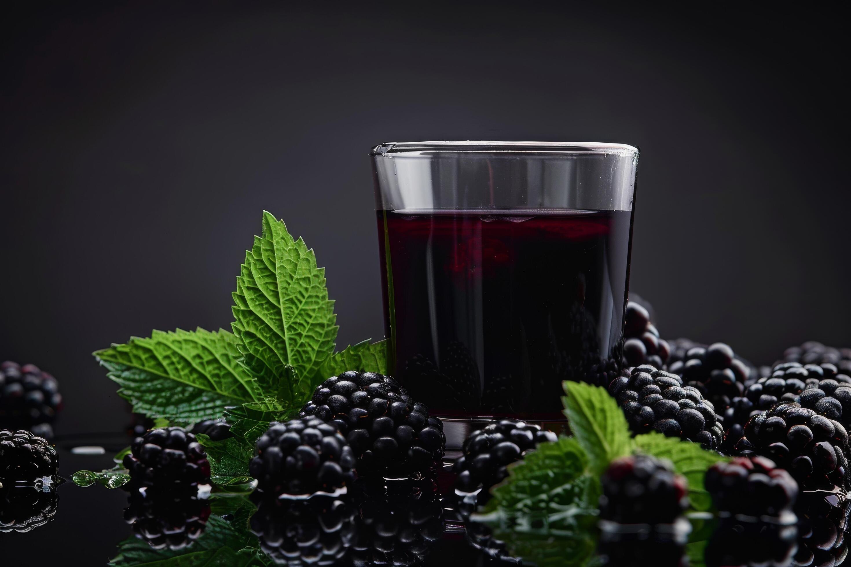 Blackberry juice graphics for print and web design Stock Free