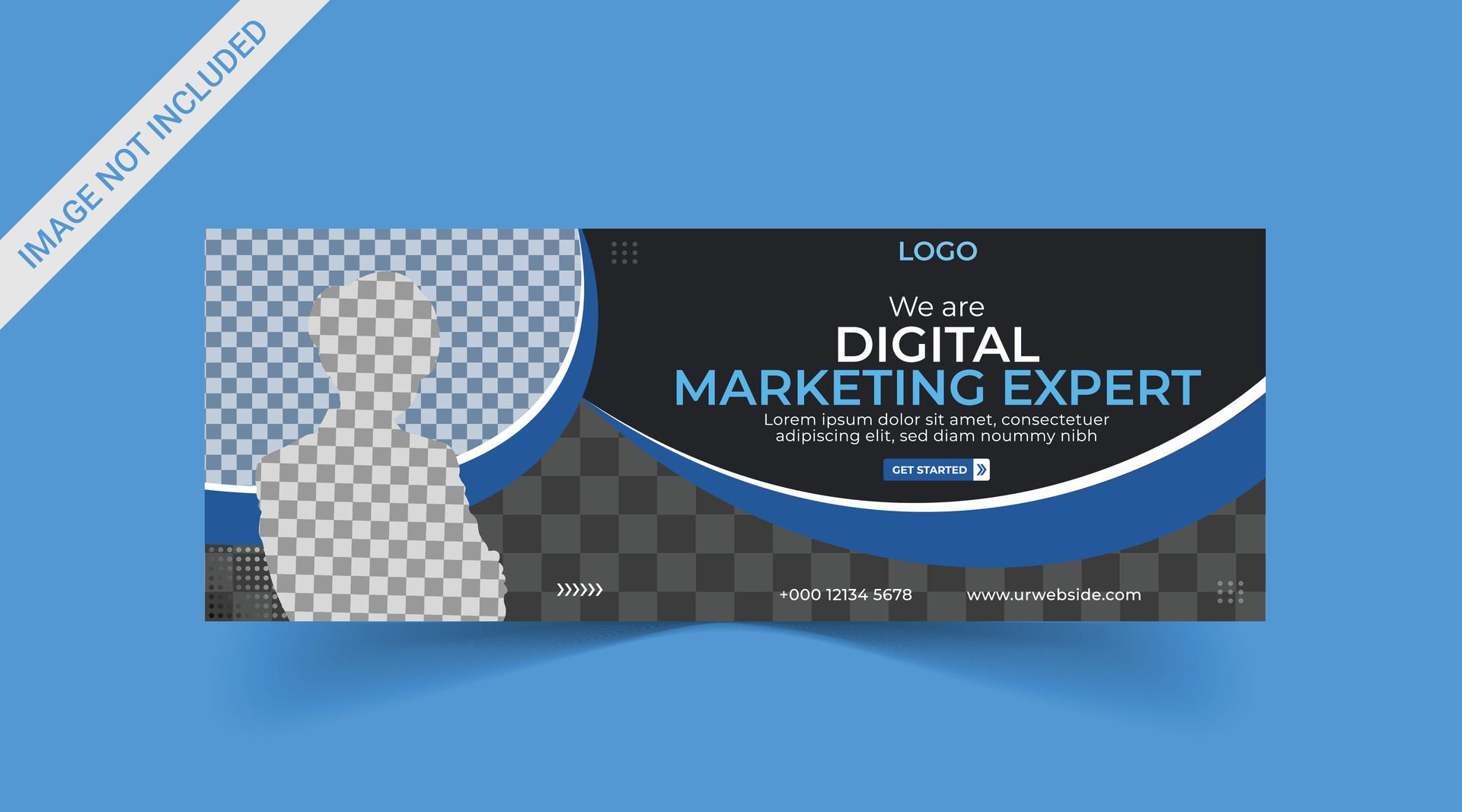 Marketing Social media cover banner, social media post, web banner, template Free Vector