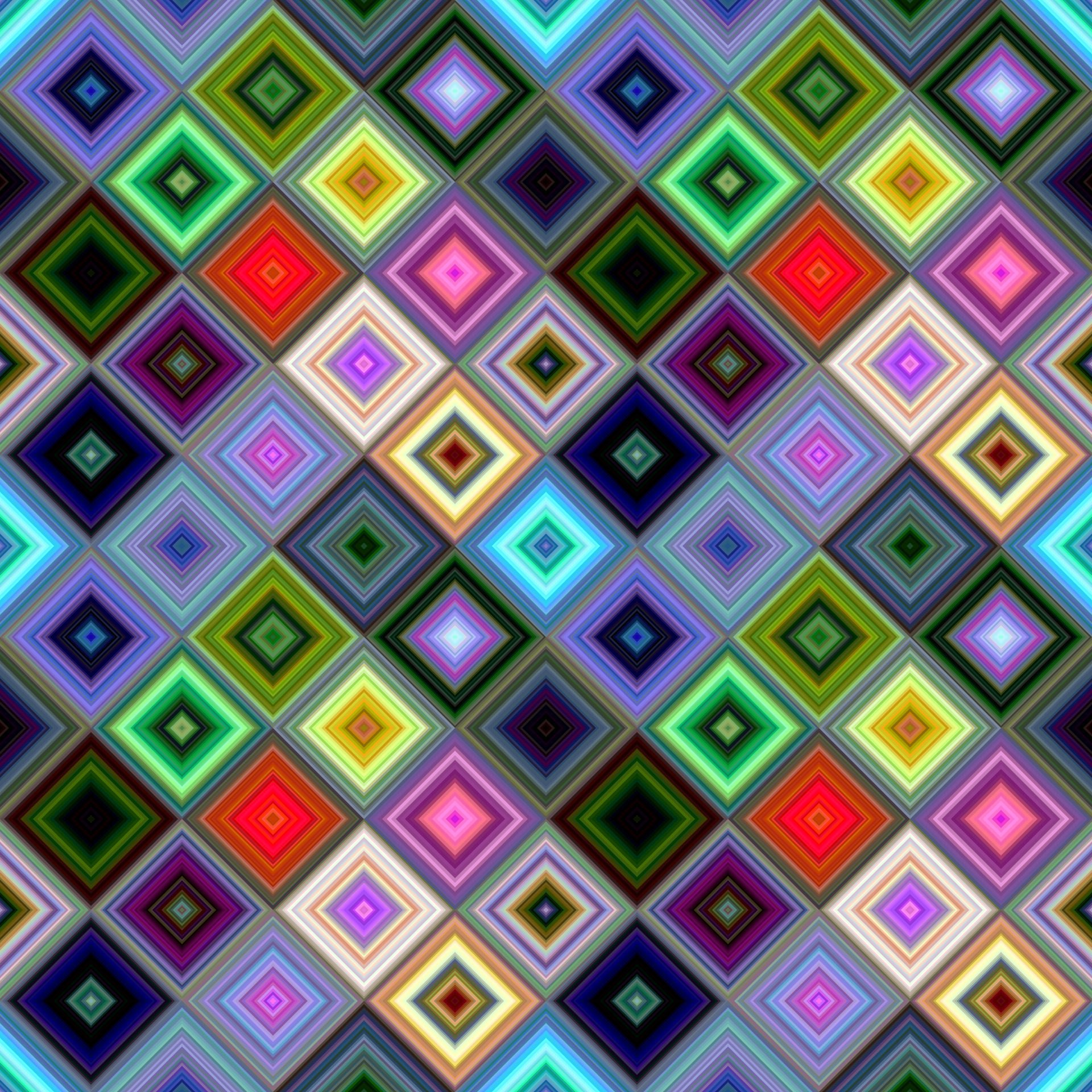 Colorful abstract geometrical diagonal square pattern – vector mosaic background Free Vector