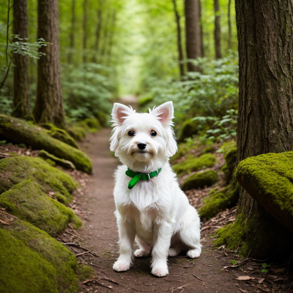 Small White dog shirt by @ai_generated