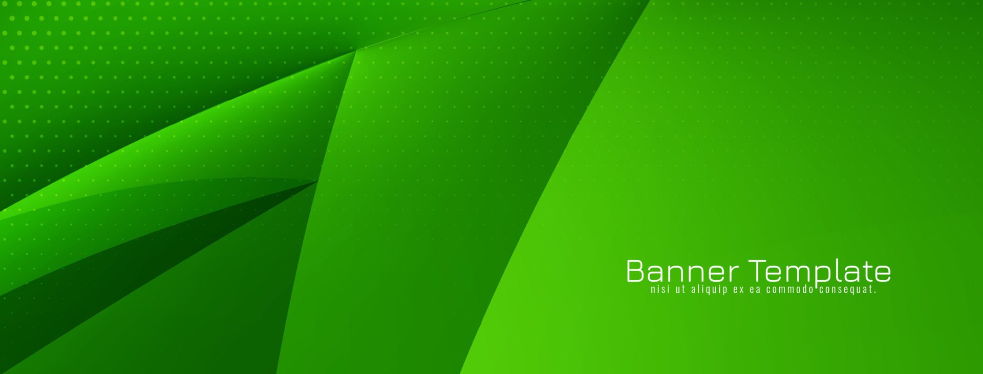 Business concept wave style green banner design Free Vector