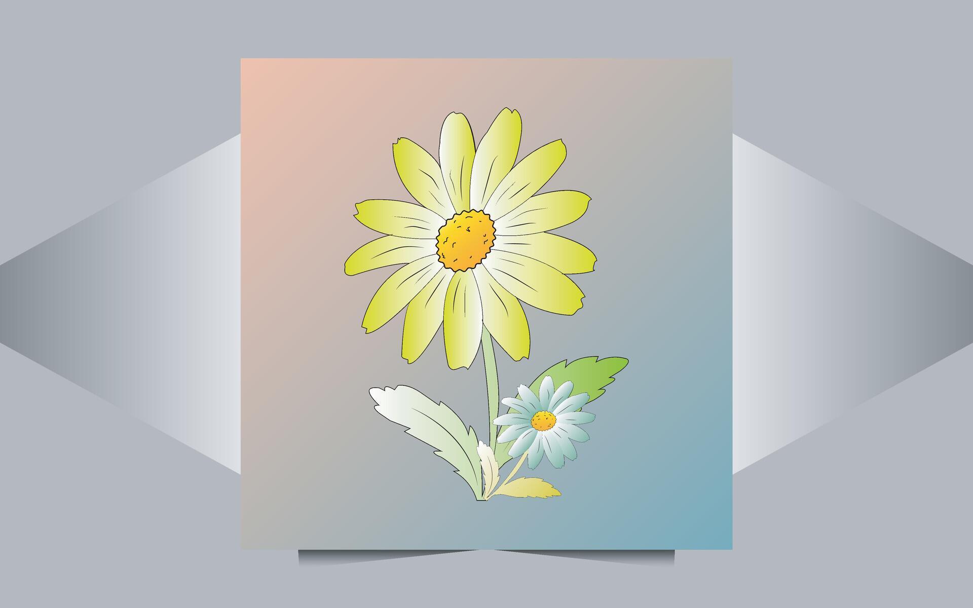 Floral vector design, flowers illustration Stock Free