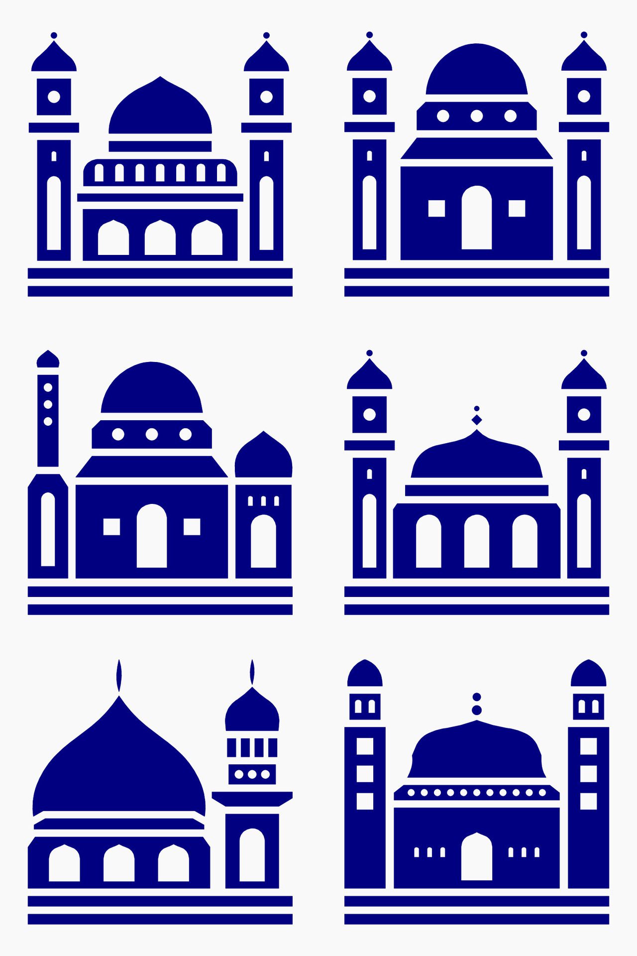 Mosque muslim pattern for decoration, background, panel, and cnc cutting Free Vector