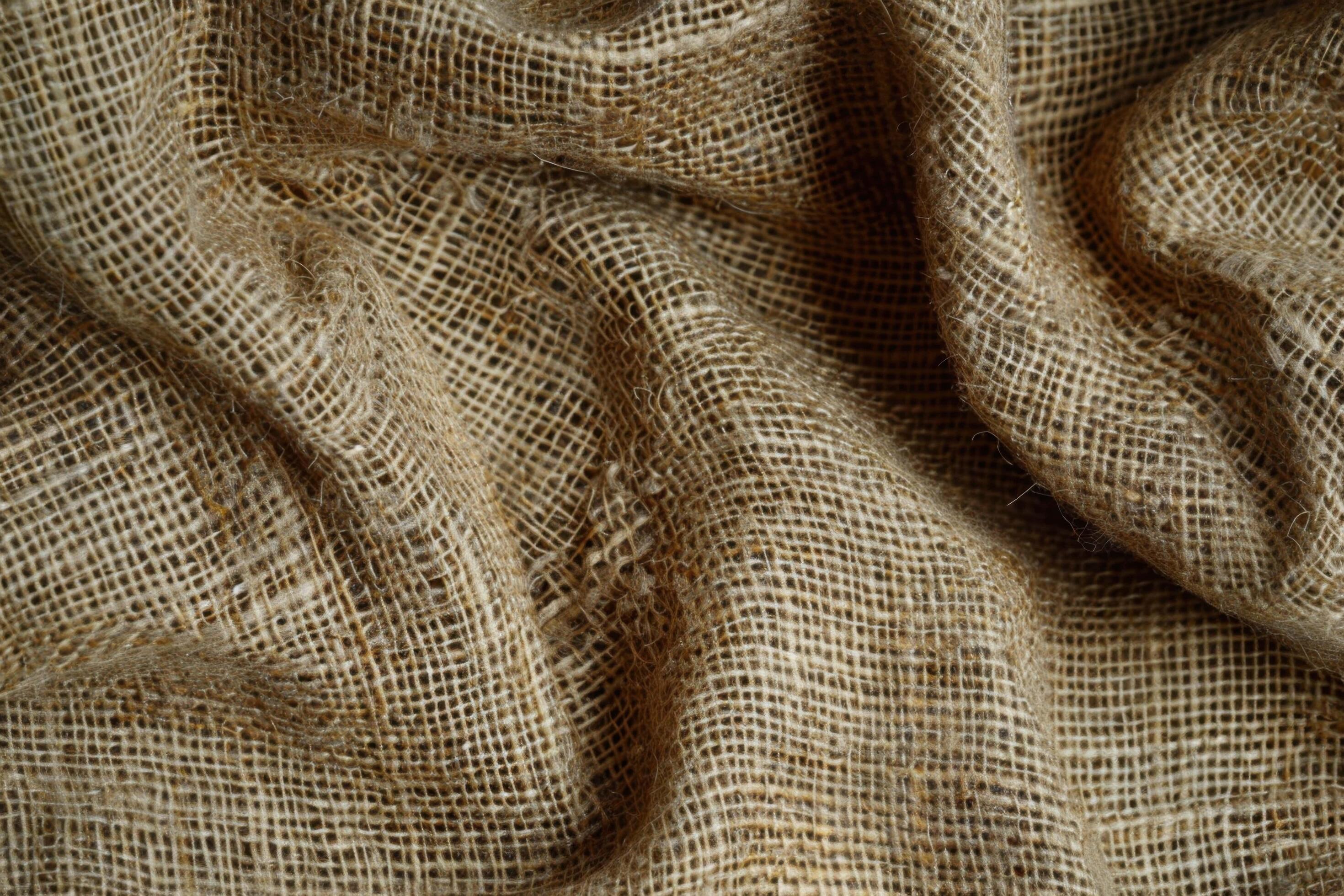 A burlap texture background offers a rustic and natural feel Stock Free