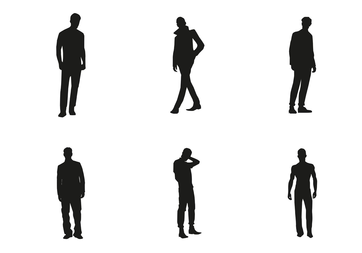 Vector Men Silhouettes Free Vector and Free SVG