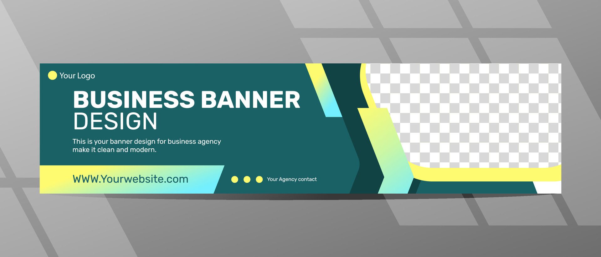 Banner design with atractive style for more promotion Free Vector