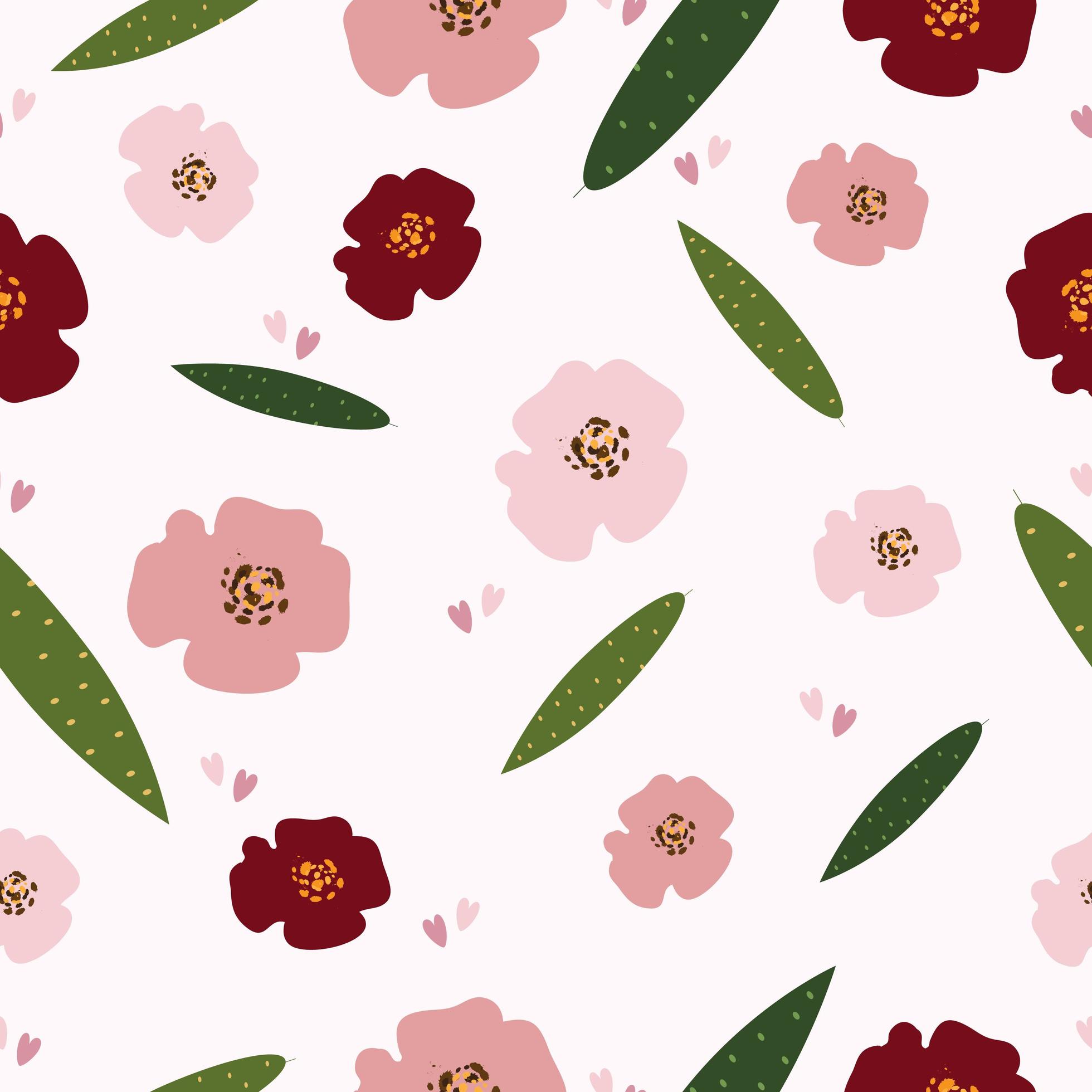 Fresh little flowers pattern Stock Free