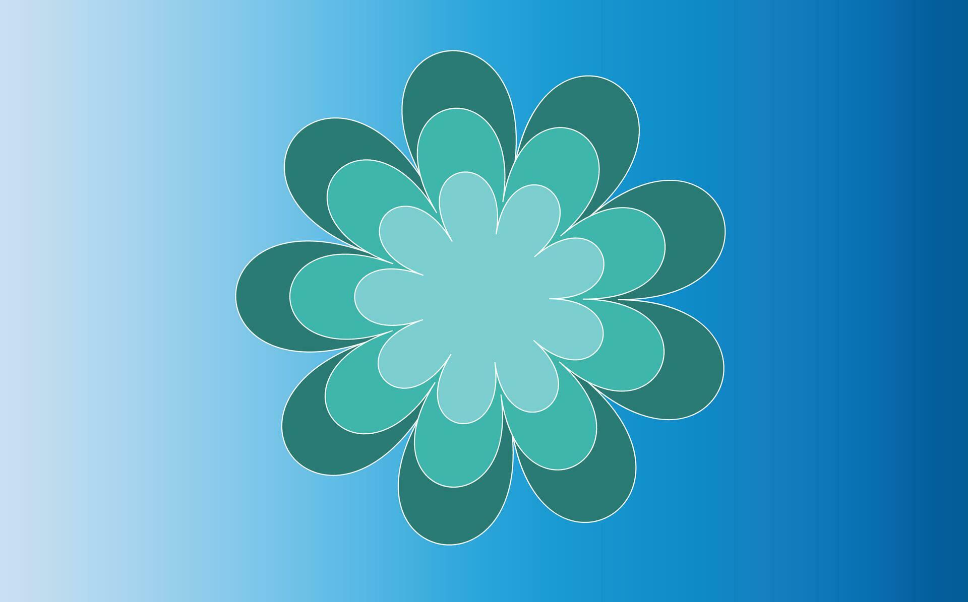 Colorful flower Vector Art Stock Free