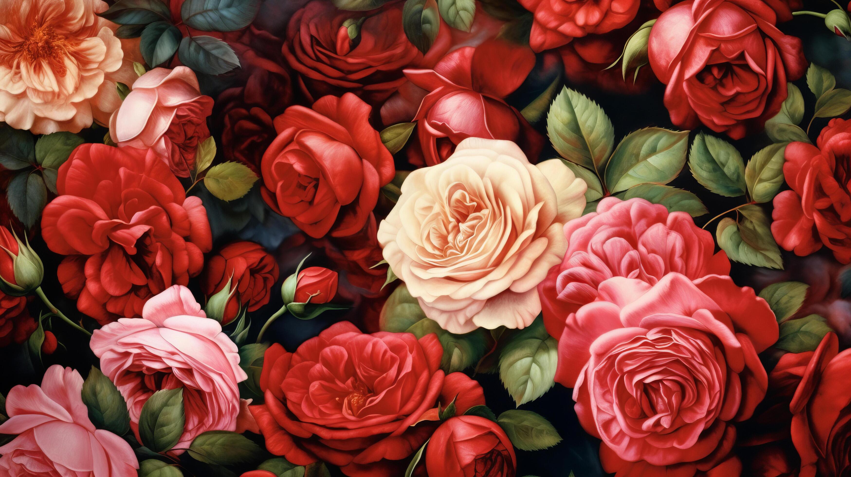 Rose flower background. Illustration Stock Free