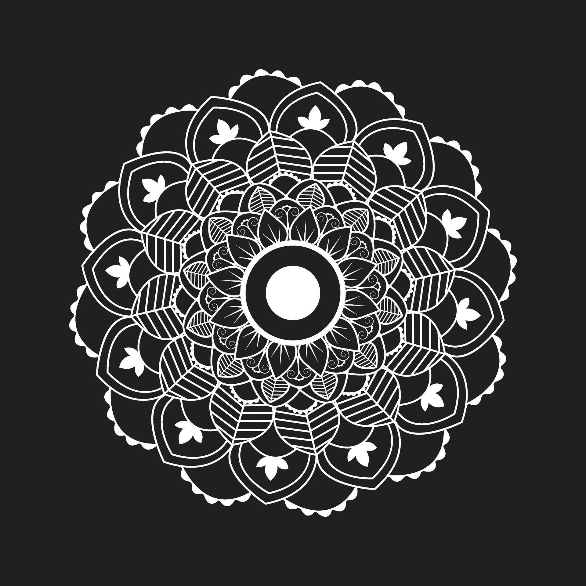 Simple creative circle template eps mandala patterns for free download Free Vector