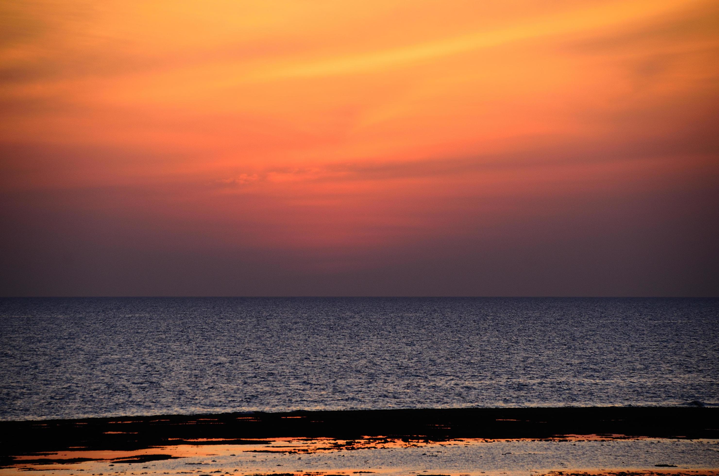 sea in Egypt before sunrise Stock Free