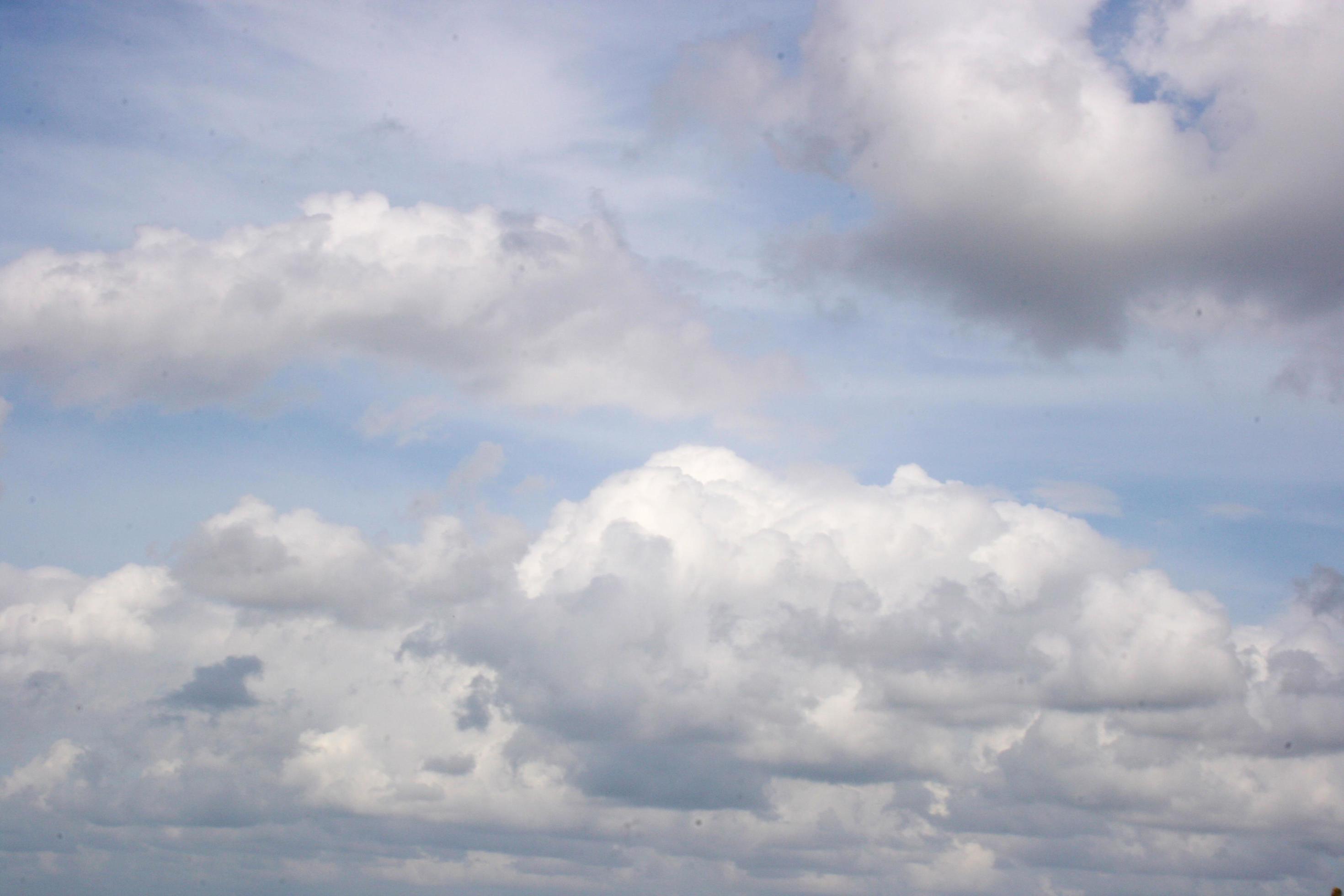 blue sky white cloudscape beauty nature Stock Free