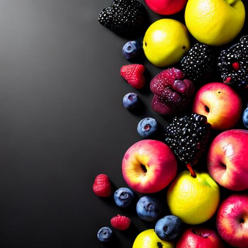 Background, Black, Fruit by @ai_generated