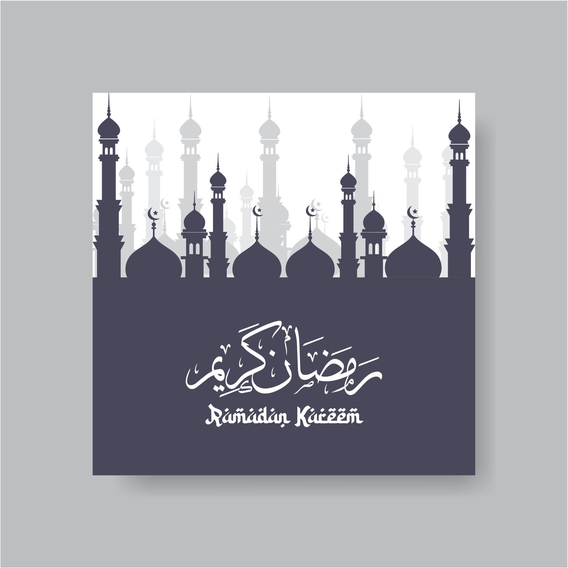 Ramadan kareem greeting template for social media post with islamic pattern, banner, wallpaper, post, Ramadan mubarak, 2024, islamic template Free Vector