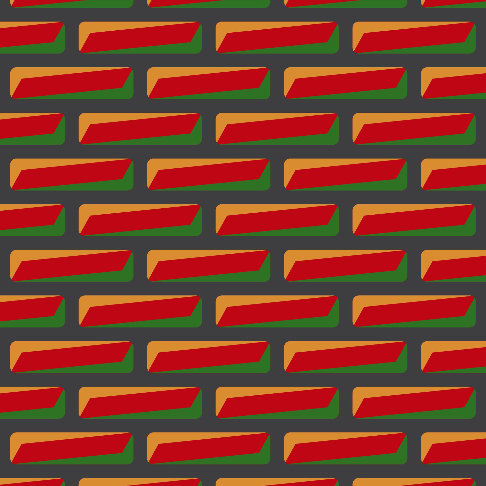 black, red, yellow, green brick wall background. vector for commemoration, juneteenth celebration. design template for banner, poster, social media, web. Free Vector