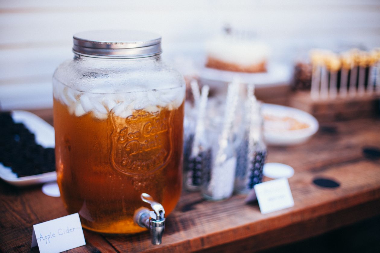 Ice Cold Drink Vintage Party Decorations Apple Cider Stock Free