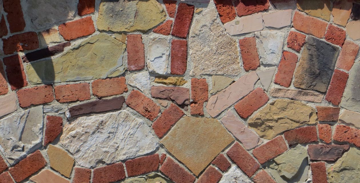 Stone and brick wall Stock Free