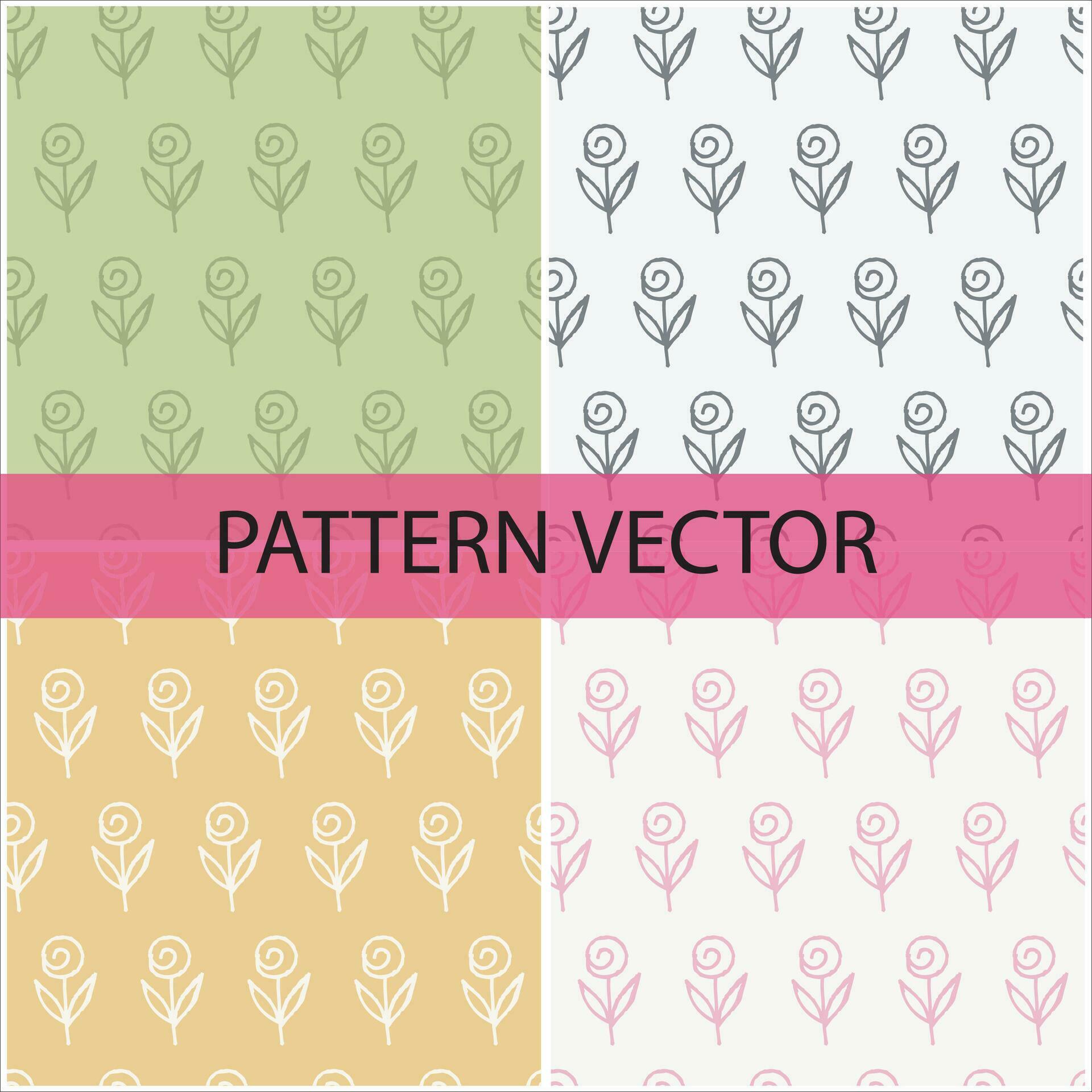 Pattern vector and background flowers pattern design Stock Free