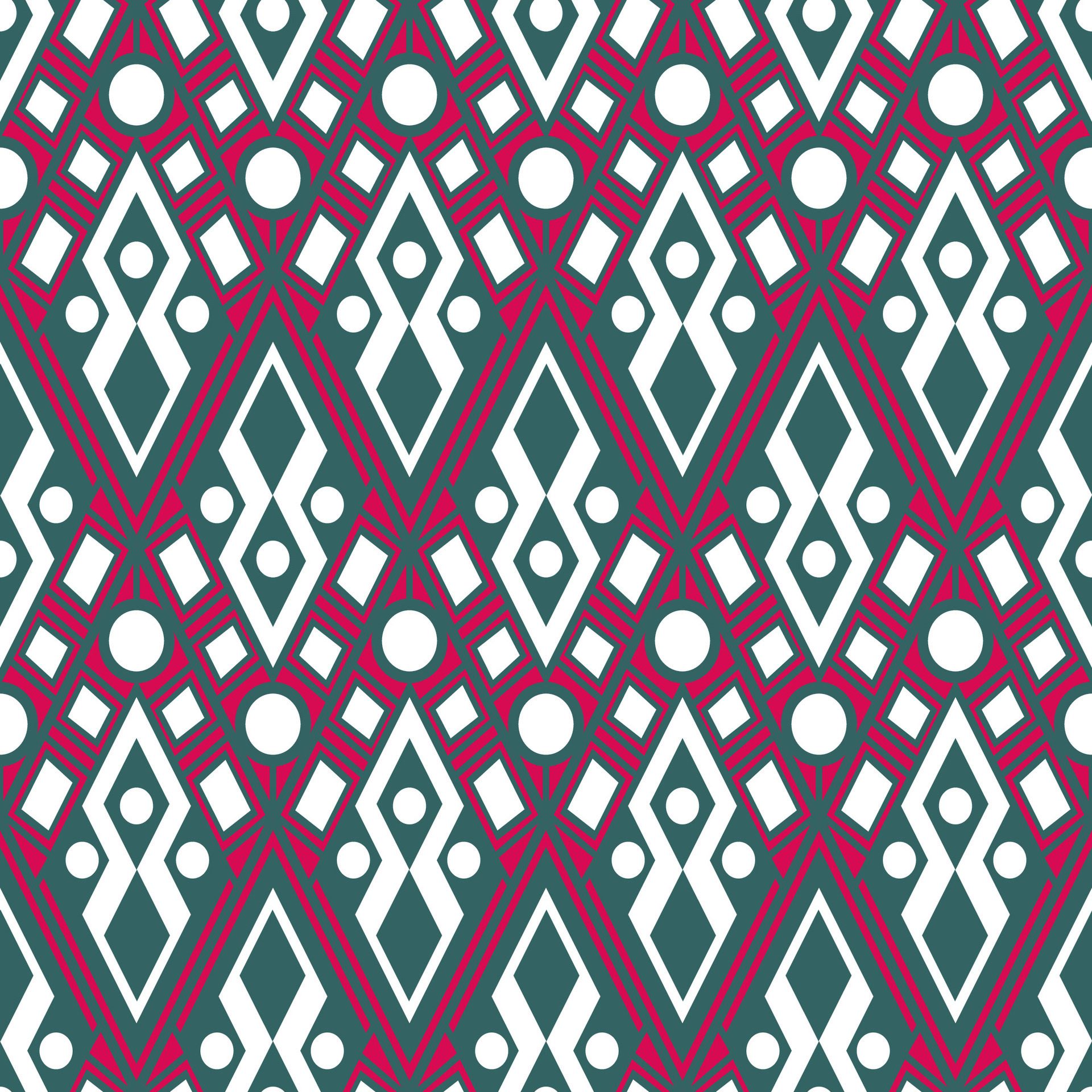 Seamless pattern with patchwork diamonds, reminiscent of precious Art Deco jewelry Free Vector