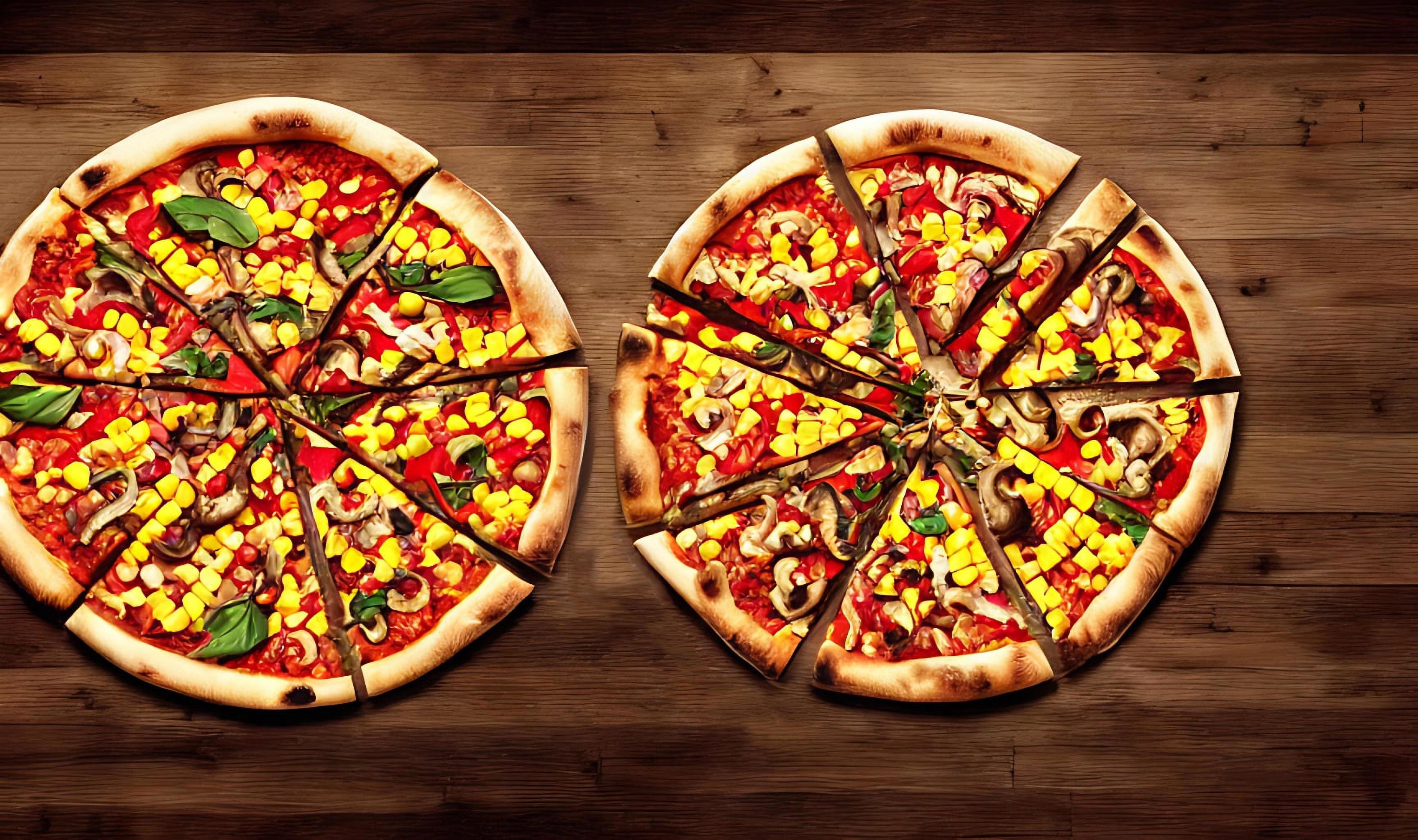 Pizza. Traditional Italian cuisine fast food. Stock Free