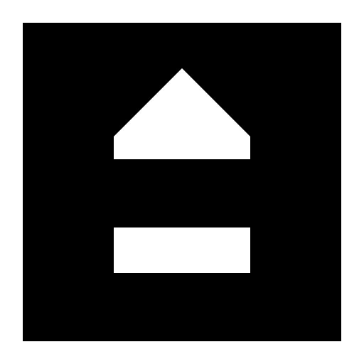 Square, eject, media control icon