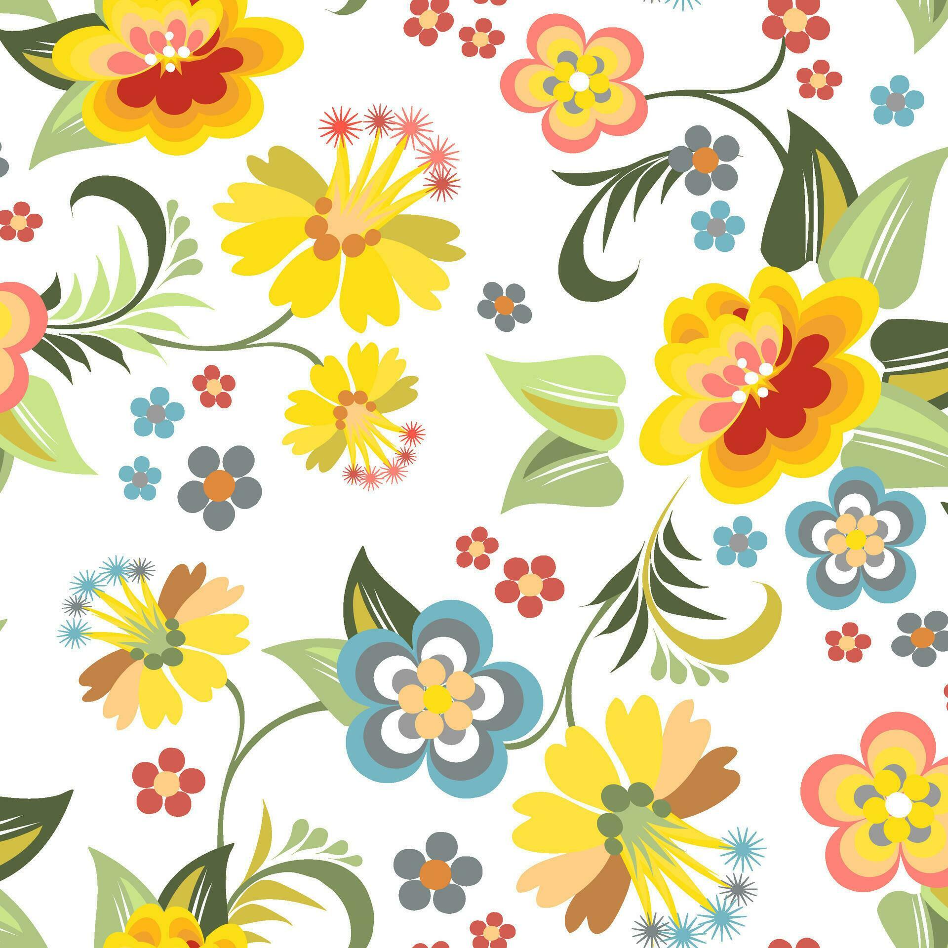 pattern colorful design background texture textile floral flower Stock Free