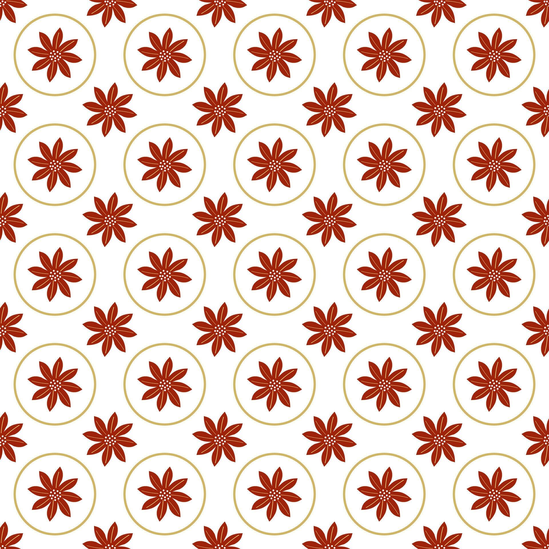 Botanical flower pattern. Seamless nature vector Stock Free