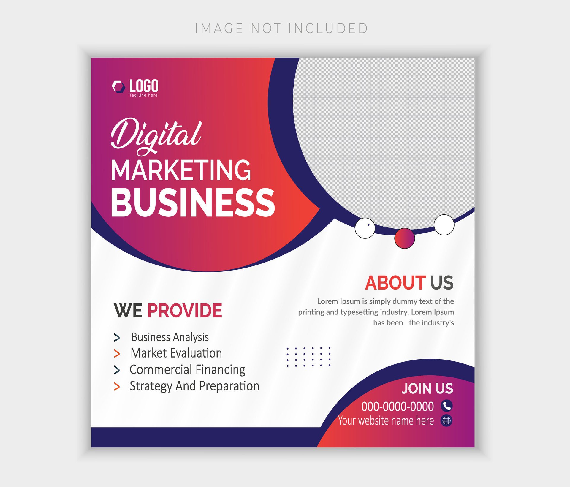 Business web banner design template. Free Vector