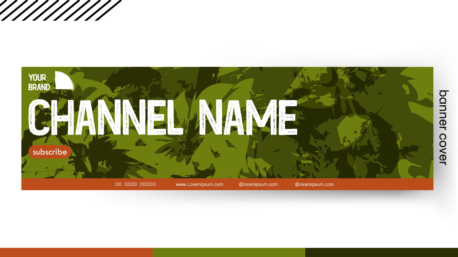 Cover banner Template green color style Grunge army color design, Design a creative graphic banner for a web application. Free Vector