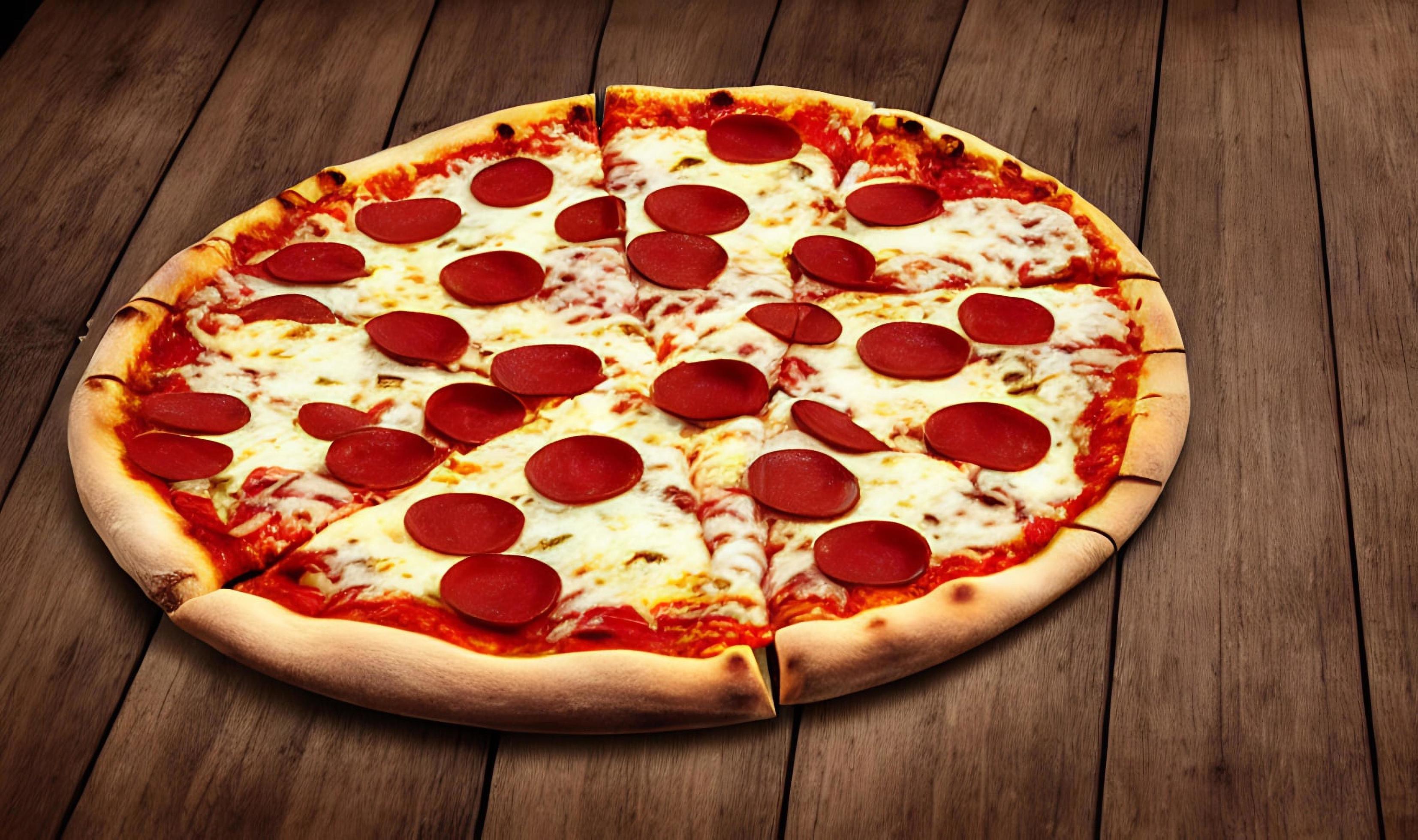 Pizza. Traditional Italian cuisine fast food. Stock Free