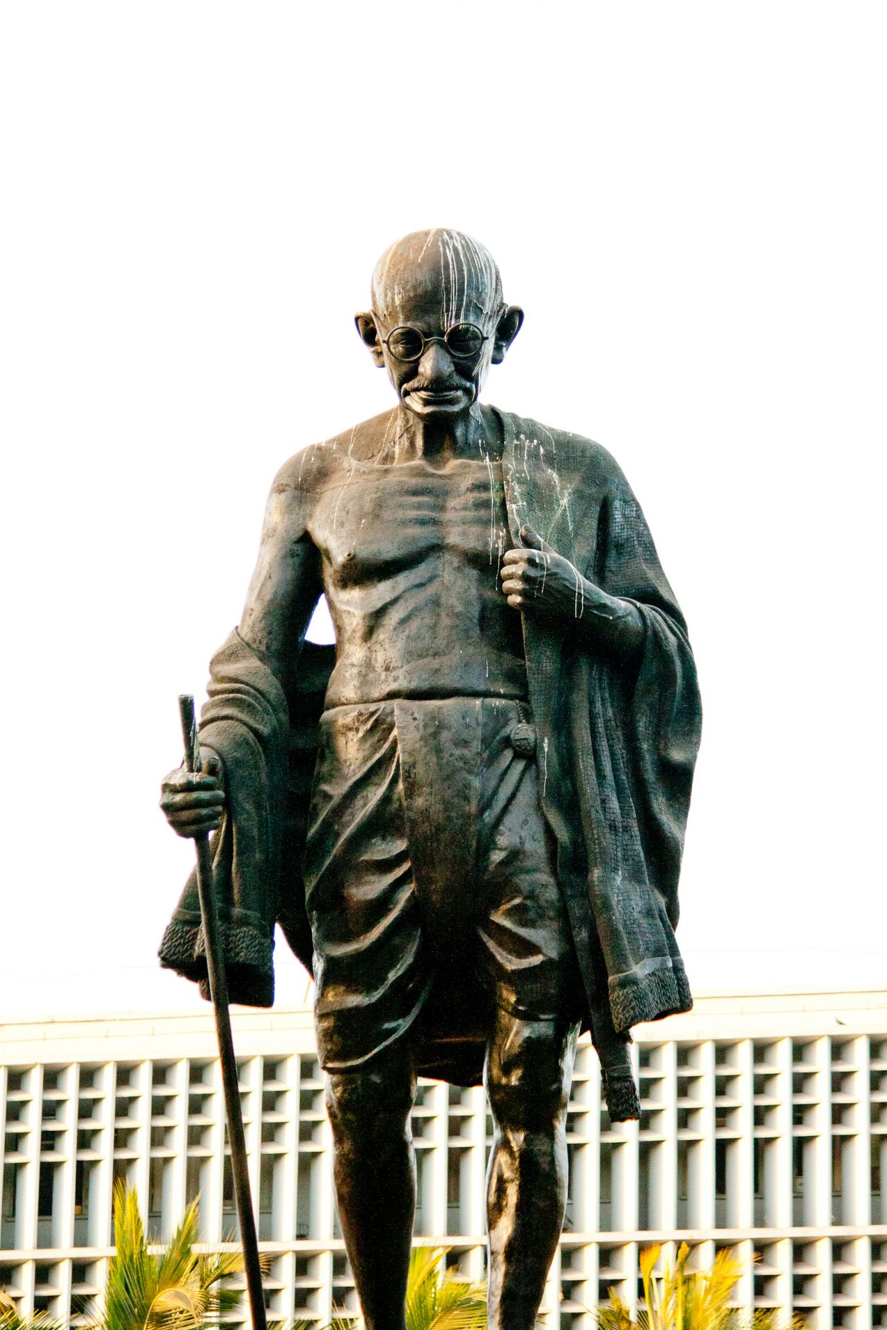 Mahatma Gandhi Statue Stock Free