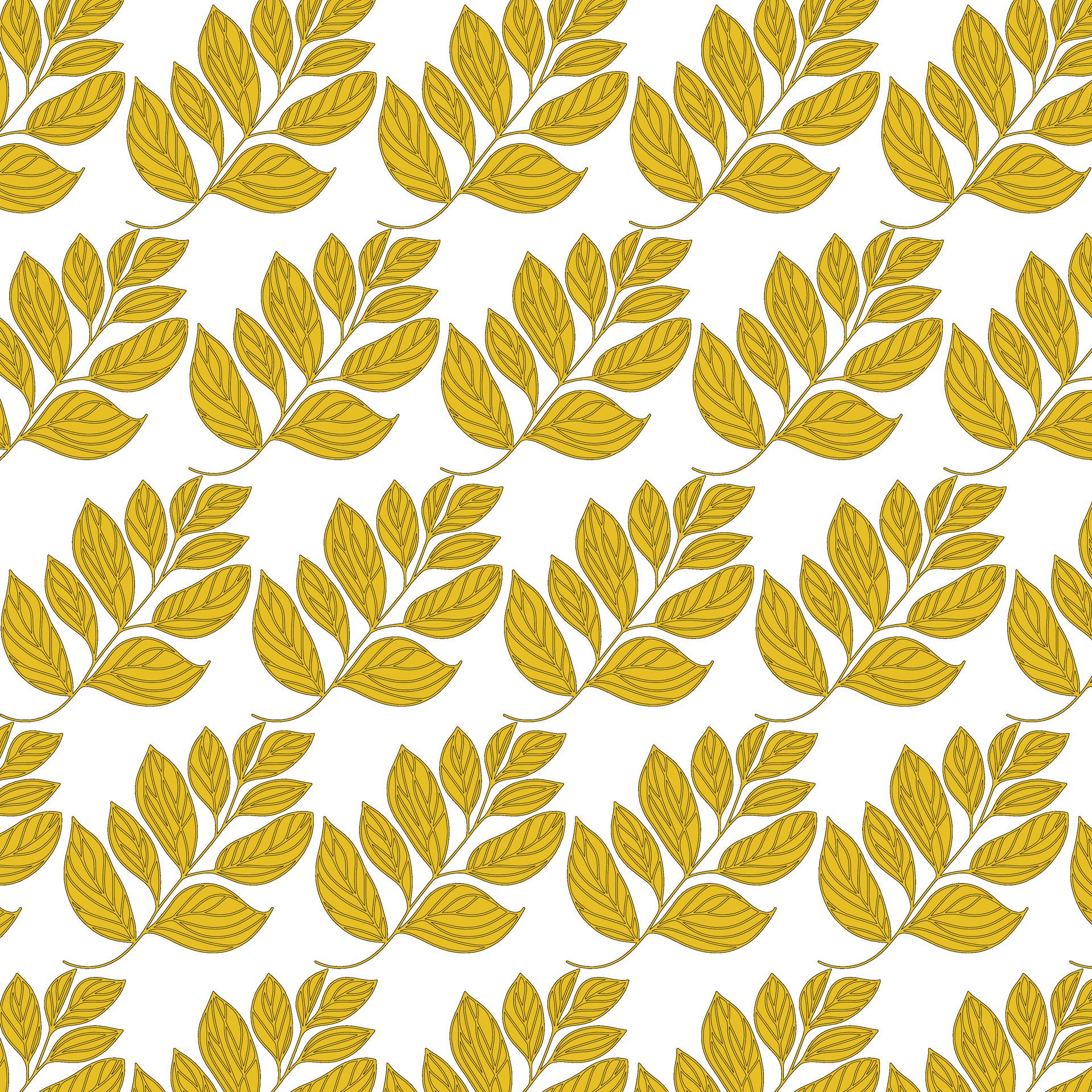 Pattern leaves illustration Free Vector