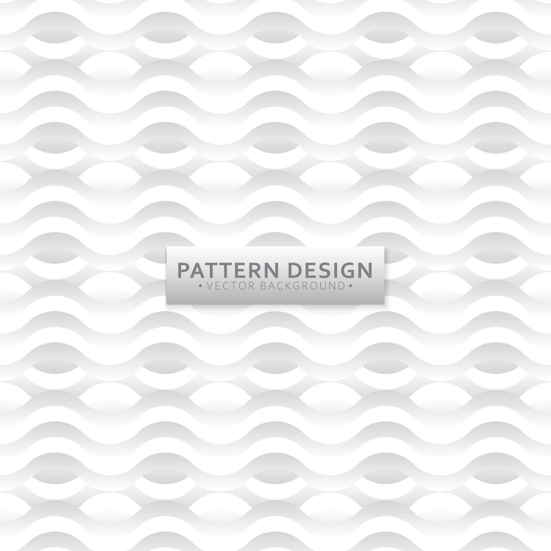 Minimalist wavy line pattern background design Free Vector