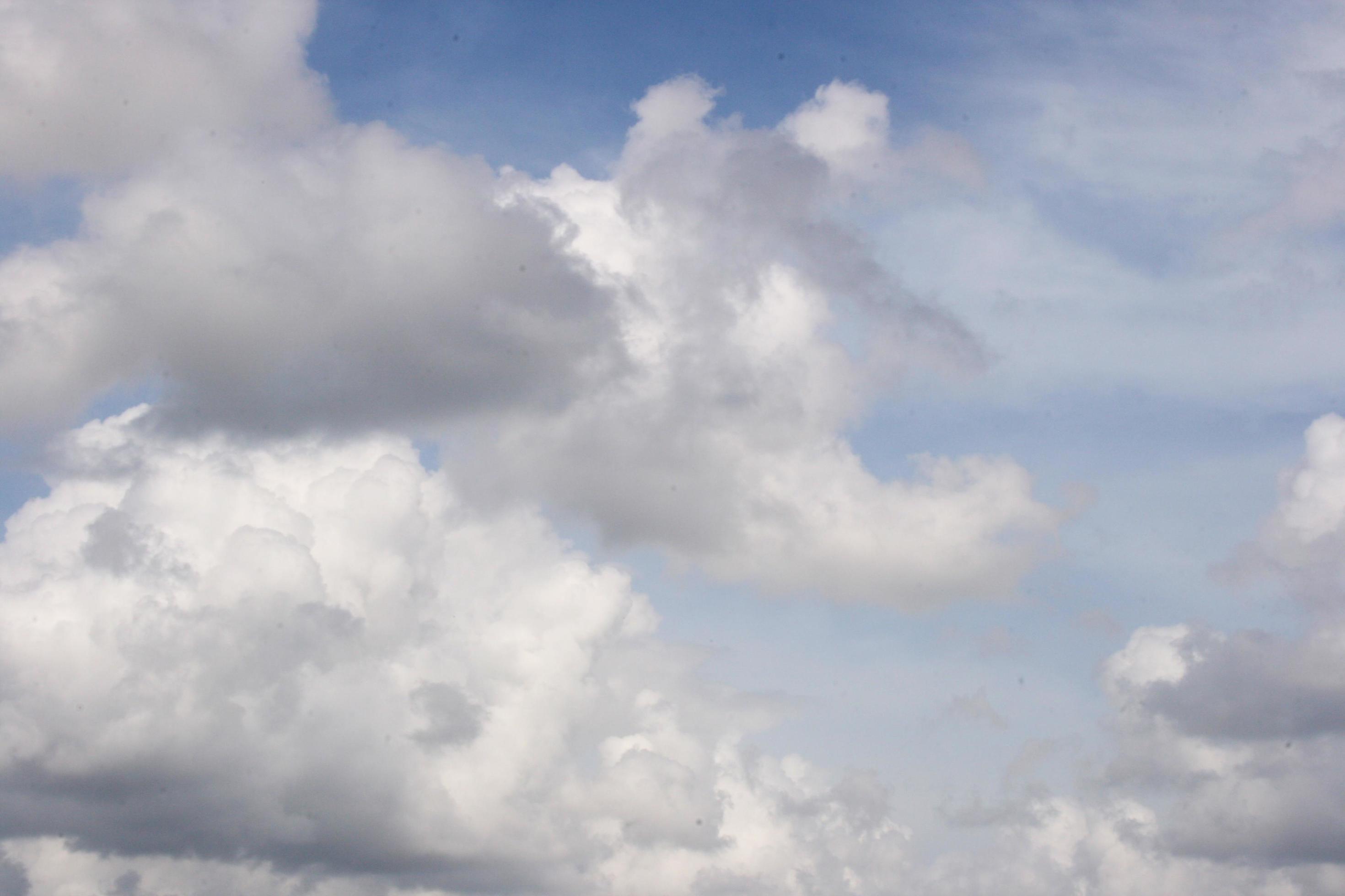 white cloud blue sky sunlight beauty nature Stock Free